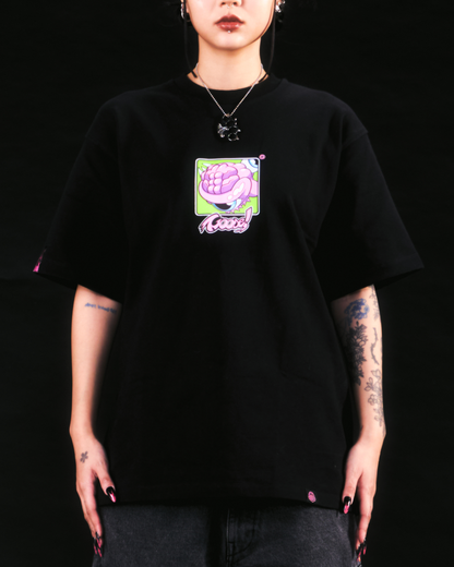 GOOSE! GREEN BG TEE (BLACK)