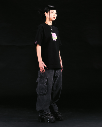 GOOSE! GREEN BG TEE (BLACK)