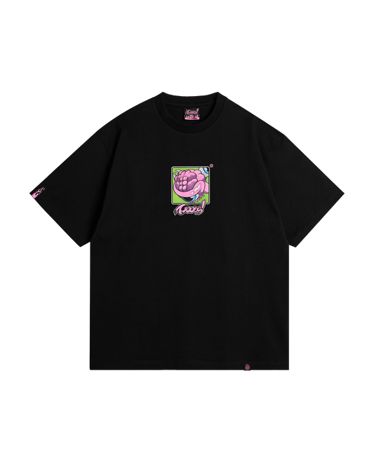 GOOSE! GREEN BG TEE (BLACK)