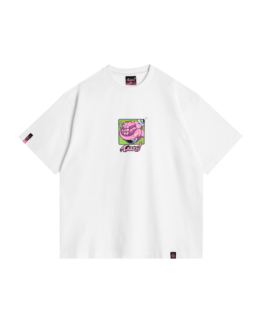 GOOSE! GREEN BG TEE (WHITE)